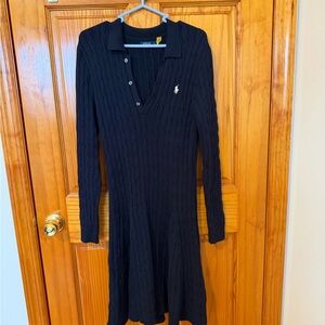Polo by Ralph Lauren Black Long Sleeve Dress